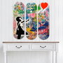 Wallity Cuadro Decorativo de MDF Multicolor (3 Piezas, 70x70 cm)